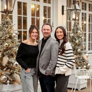 Family photo at Cake Bake shop in Carmel