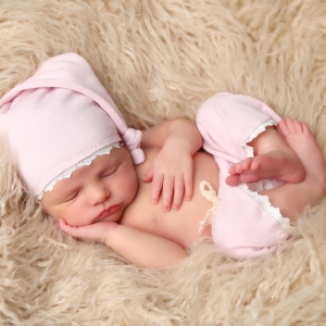 sleeping newborn baby