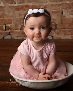 baby milestone sitter photoshoot