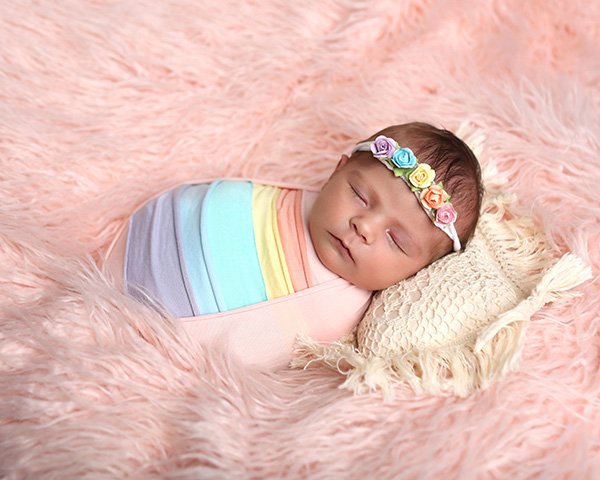 photograph of sleeping newborn baby indianapolis