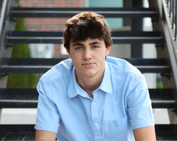 boy poses senior pictures westfield, indiana