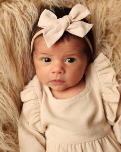 newborn photographs in Carmel Indiana of baby Sofia