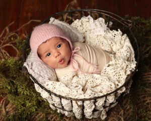 newborn photographs in Carmel Indiana of baby Sofia