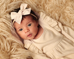 newborn photographs in Carmel Indiana of baby Sofia