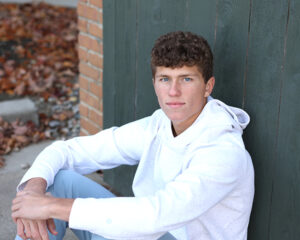 senior portraits outdoor carmel, Indiana of boy