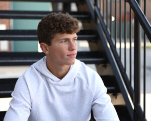 senior portraits outdoor carmel, Indiana of boy