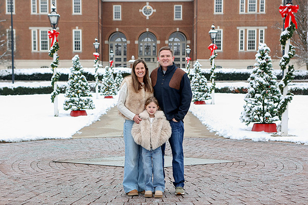 Family portraits at Christmas in Carmel, Indiana